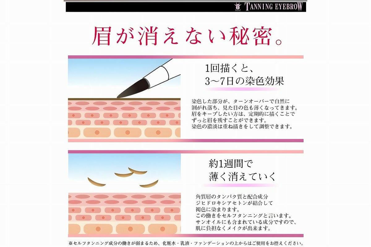【1week(ワンウィーク)】タンニングアイブロウ