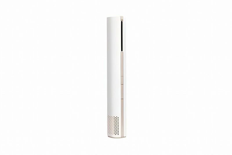 BISARA STICKのホワイト本体と縦長の吹出口