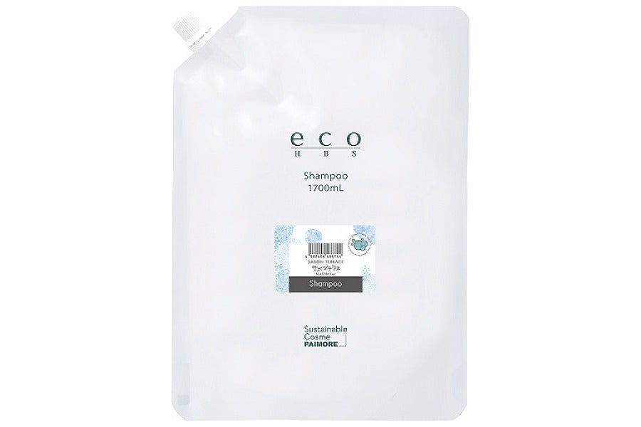 eco HBS シャンプー サボンテラス 1700mL（詰替え用）　パウチ 正面