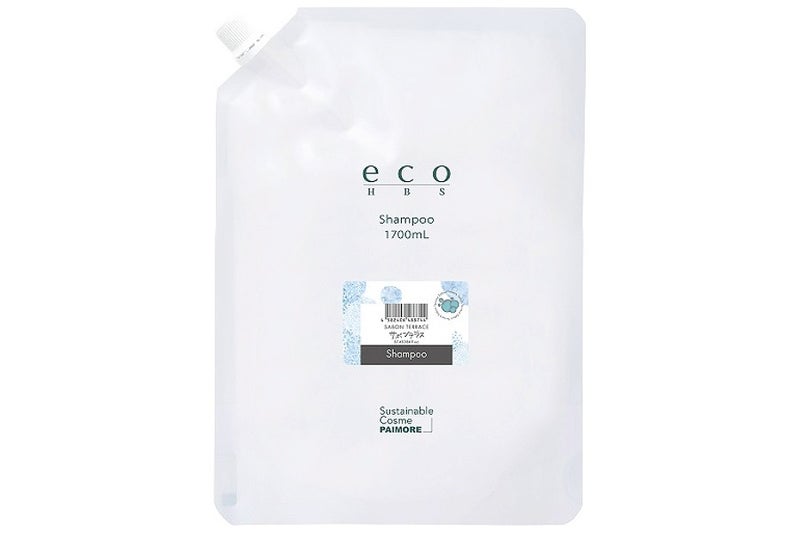 eco HBS シャンプー サボンテラス 1700mL（詰替え用）　パウチ 正面