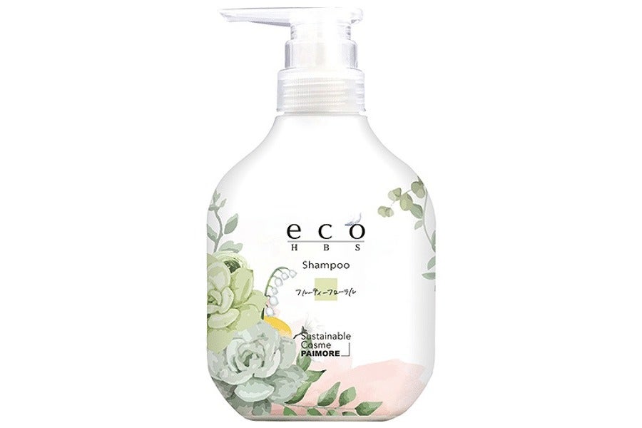 PAIMORE eco HBS シャンプー フルーティーフローラル 500mL ポンプボトル 正面