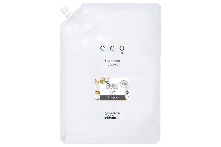 PAIMORE eco HBS シャンプー ムスク 1700mL 詰替え用パウチ　正面