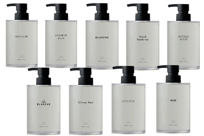 LOA THE SHAMPOO 400mL 全9種の香りのポンプボトル一覧