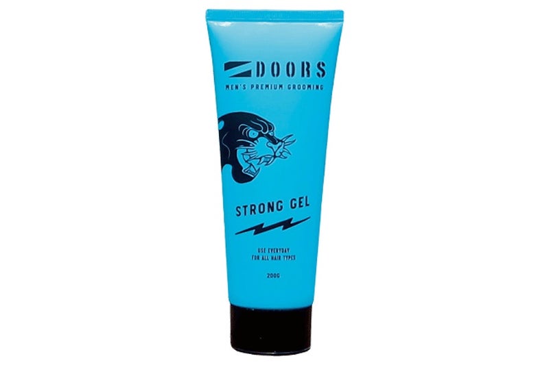 DOORS ストロングジェル 200gの青いチューブ容器・正面