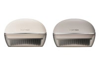 FESTINO 充電式 スナップヒーターブラシ ホワイトとサンドベージュのキャップ装着時