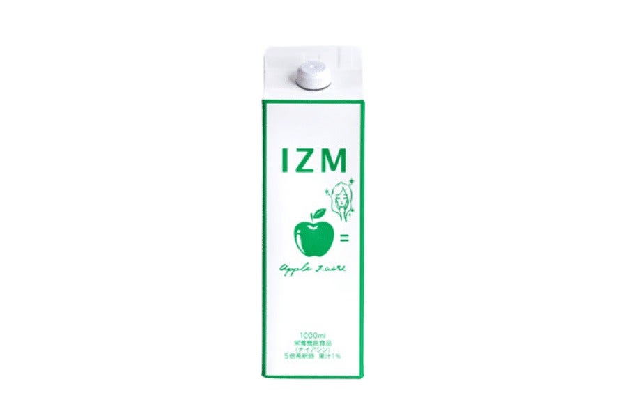 IZM APPLE TASTE（アップル テイスト）1000mLのキャップ付きパック正面