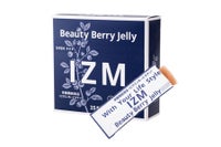IZM ビューティー ベリー ゼリー 25本入りの箱と開封した個包装スティック